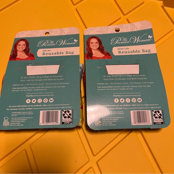 The Pioneer Woman reusable bag bundle 2 bags - Picture 2 of 2